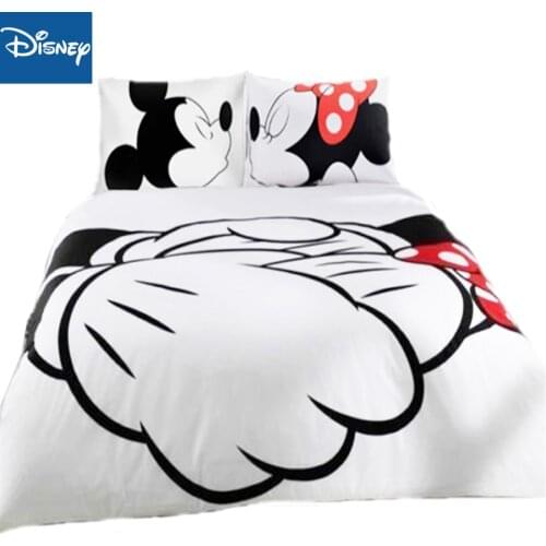Mickey Minnie Mouse 3D Printed Bedding Duvet Covers Sets Girls Childrens Bedroom Decoration Woven 400TC Twin Full Queen King SZ