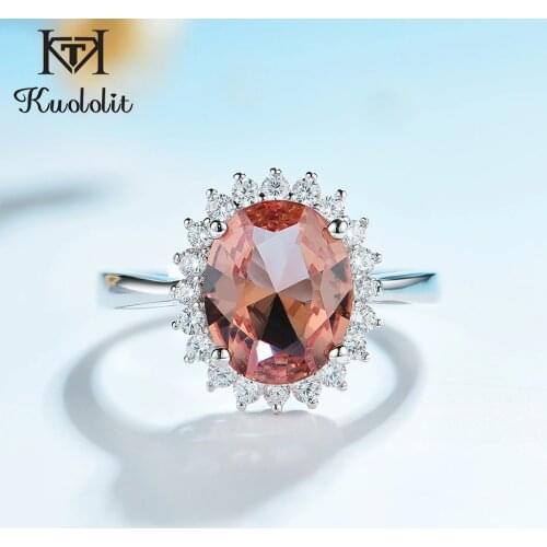 Kuololit Zultanite Gemstone Ring for Women Solid 925 Sterling Silver Created Color Change Oval cut Stone Ring Gifts Fine Jewelry