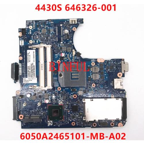 High quality For HP 4430S 4330S Laptop motherboard 646326-001 646326-501 646326-601 6050A2465101-MB-A02 Hm65 100% full Tested