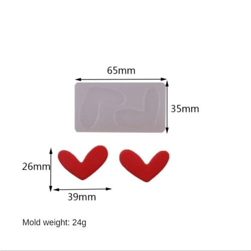 The New Heart-shaped Mold Accessories 3D DIY Sugar Craft Fondant Cake Decoration Mold Chocolate Molds Silicone Mold Resin Mold
