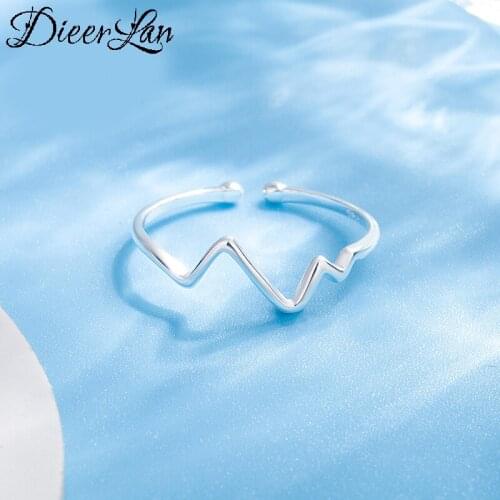 New 100% Real 925 Sterling Silver Geometric Line Rings For Women Big Finger Rings For Unisex Jewelry Men