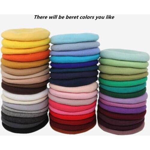 2021 new color beret fashion wool beret painter hat wool beret sketch hat ladies autumn and winter art hat wholesale and retail