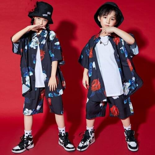 New Jazz Dance Costumes Fashion Cardigan Shirts Shorts Hiphop Suit Dancers Outfits Ballroom Hip Hop Dance Practice Wear DQS7698