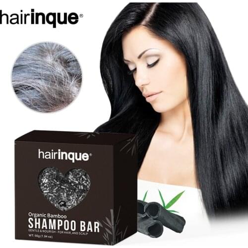 Hairinque Organic ANTI FRIZZ Bamboo Shampoing No Chemicals Or Preservatives Handmade Cold Processed Oil Control Deep Clean Soap