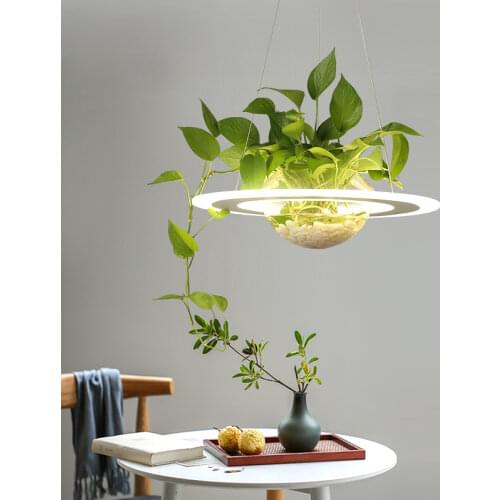 Plant Led Pendant Lamp Modern Nordic Lighting Fixture Hanging Planet Bedroom Dining Indoor Cafe Bar Decoration Suspension Lights