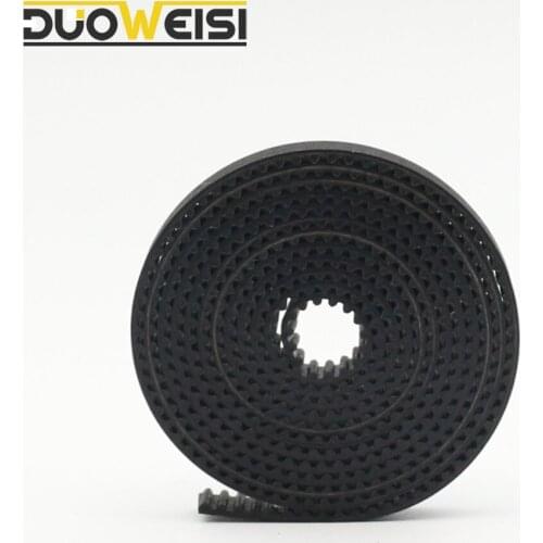 DuoWeiSi 3D Printer 10 meter Black Rubber GT2-6mm open timing belt width 6mm GT2 belt For 3D printer CNC RepRap dropshipping