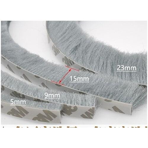 10meters Self-adhesive Sealing Wind-proof Brush Strip For Home Door Window Sound Insulation Strip Gasket