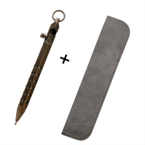 0.5mm Brass Copper Ballpoint Pen Writing Pens for Students School Office