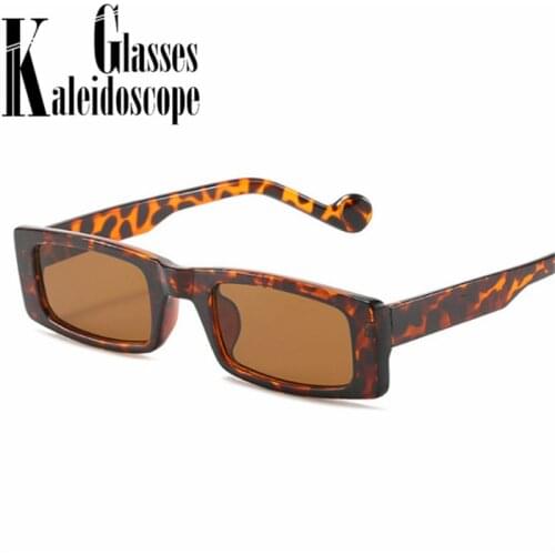 Vintage Narrow Small Rectangle Sunglasses Women Brand Designer Sun Glasses Men Outdoor Travel Goggle UV400 INS Fashion Eyewear
