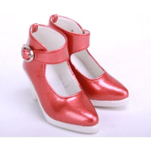 JS-020 1/3 1/4 BJD High heels shoe PU Leather doll shoes 3 colors available