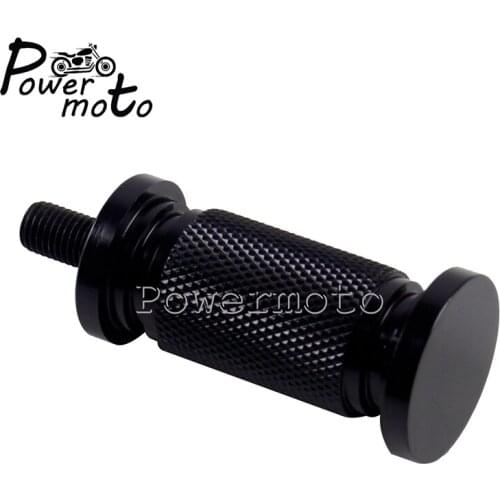 Universal Motorcycle Black CNC Edge Shifter Peg Shift Pegs 8mm Bolt For Harley Softail Touring Dyna Sportster Custom