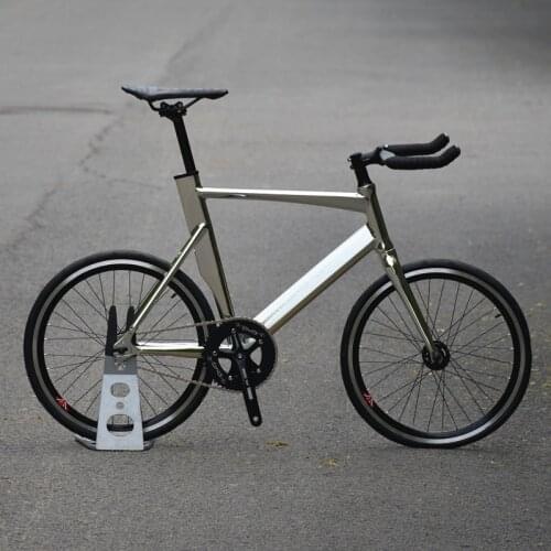 20 inch FIXED GEAR BIKE Aluminum Alloy Frame Single Speed Road Bike With Small Diameter Wheels,Include Double V Brake