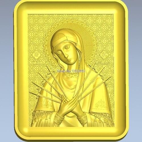 High quality 3d model relief for cnc or 3D printers in STL file Semistrelnaya_1