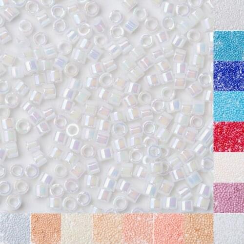 Japanese Delica Seed Beads For Fashion Jewelry Making 3grams /lot Opaque white A Colors 11/0 1.6x1.3MM DB200 Beading Supplies