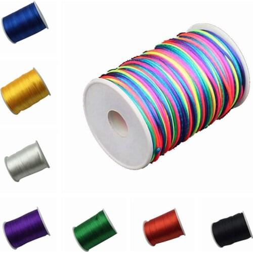 100 Meter 1mm Chinese Knot Cord Embroidery Thread Floss Sewing Skein Craft For Cross Stitch DIY Handmade Accessories