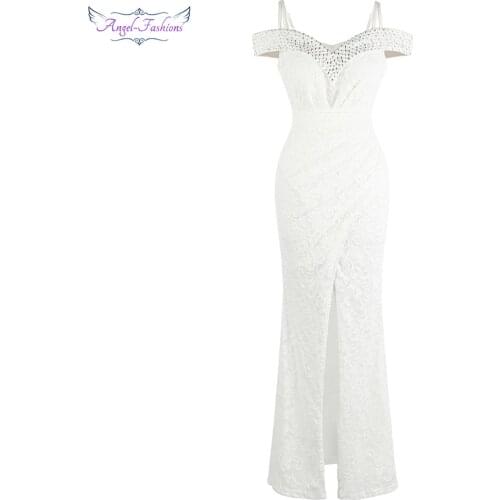 Angel-fashions Long Sleeve Wedding Dresses