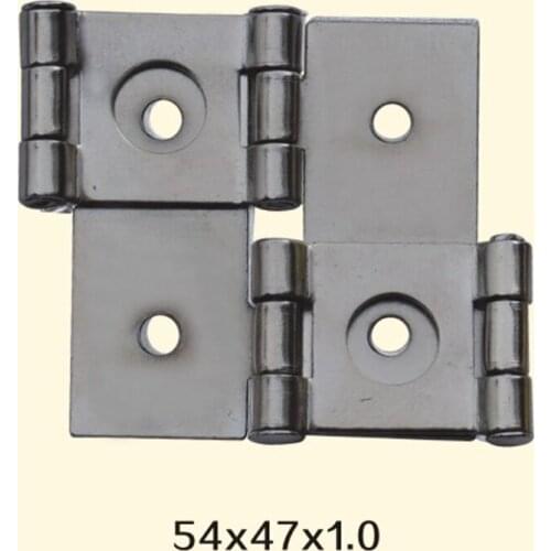 Freeshipping 54*47*1mm Iron Metal Hinge Sewing Machine Folding Table Furniture Flip Tray Hinges Big Door Hinges