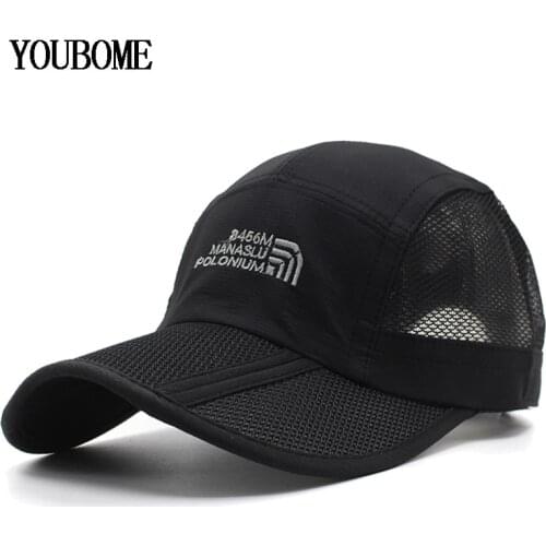 YOUBOME Brand Men Baseball Cap Women Snapback Caps Hats For Men Embroidery Mesh Summer Casual Casquette Bone MaLe Dad Cap Hat