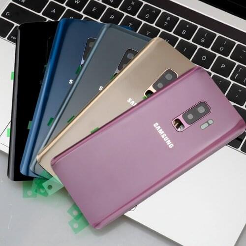 6.2" Original Rear Glass Housing Case For Samsung Galaxy S9 PLUS G965F Back Battery Cover Door For Samsung S9 PULS Camera Lens