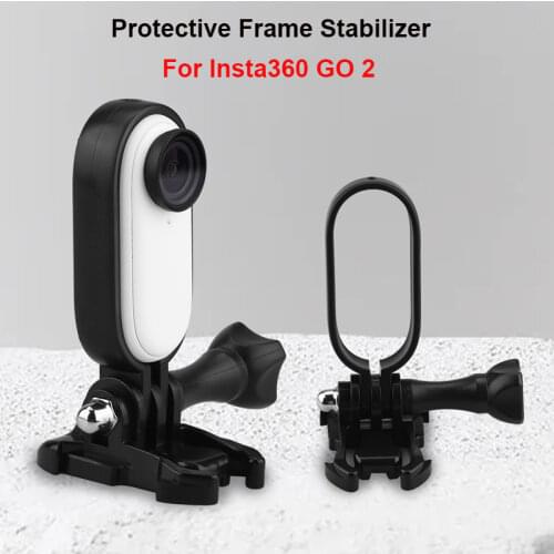 For Insta360 GO 2 Protective Frame 1/4 Mount Adapter Adjustable Angle Bracket Stabilizer Camera Protector Expansion Accessories
