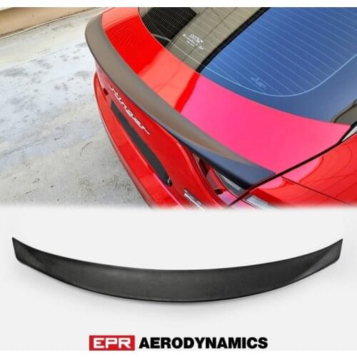 For Kia Stinger frp unpainted Type G rear Spoiler auto parts fiber glass trunk wing lip