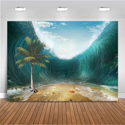 Sandy Beach Background for Photo Studio Summer Holiday Backdrop for Photography Under The Sea Theme Party Party Decor