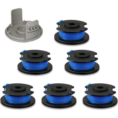 SHGO HOT-String Trimmer Spool Replacement for Ryobi One Plus AC14RL3A 18V 24V 40V 11Ft 0.065 inch Auto Feed Cordless Eater Spool