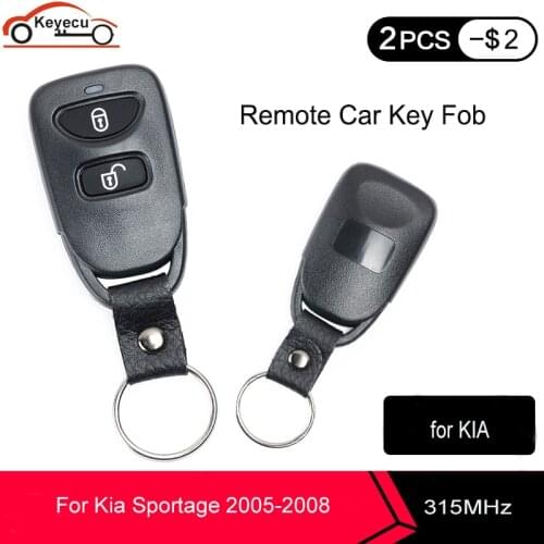KEYECU NEW 2 Button 315MHz Remote Control Car Key Fob Replacement Transmitter for Hyundai Kia Sportage 2005 2006 2007 2008