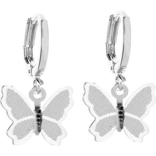 Hot selling jewelry fashion temperament short five Butterfly Necklace simple and sweet single layer womens clavicle chain