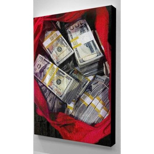 Modular Pictures Canvas US Dollar Wall Art Currency Paintings Printed Money Poster Cash Home Decoration Frame For Living Room