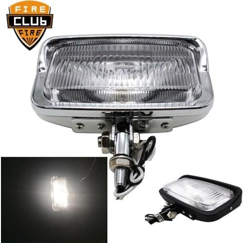 Motorcycle square size for Harley Cafe Racer Bobber For Triumph Cruiser head light lamp parts universal front headlight lamp