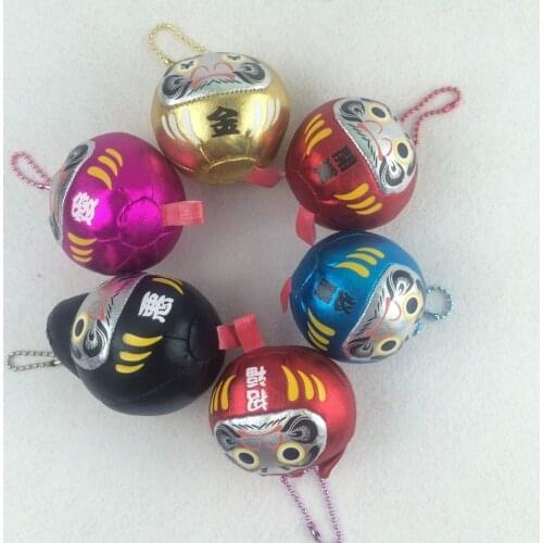 6CM Dharma Plush Stuffed Toy Doll Kids Party Keychain Gift Plush Toys Decor Pendant Lucky Ball Toy G0329