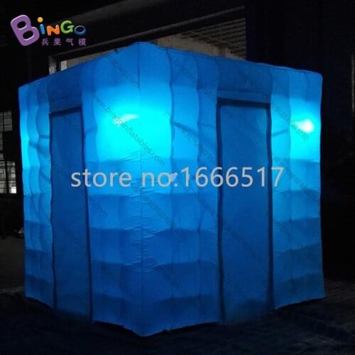 Inflatable Booth Tent With Colorful Led Lighting Inflatable Photo Booth Studio Tent 2.4m Toy Tent high quality ne