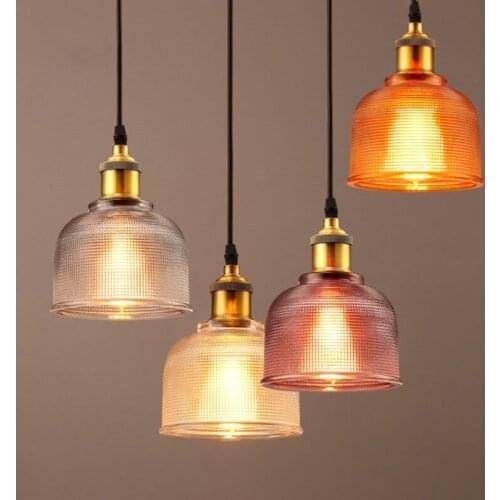 Loft New Color Simple Dining Room Bedroom Coffee Shop Chandelier Creative Leisure Bar Single Glass Chandelie