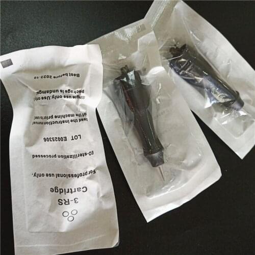 20pcs Disposable Sterilized Tattoo Cartridge Needles Permanent Makeup Microgigmentation Machine For 3D Eyebrow Lips Eyeliner