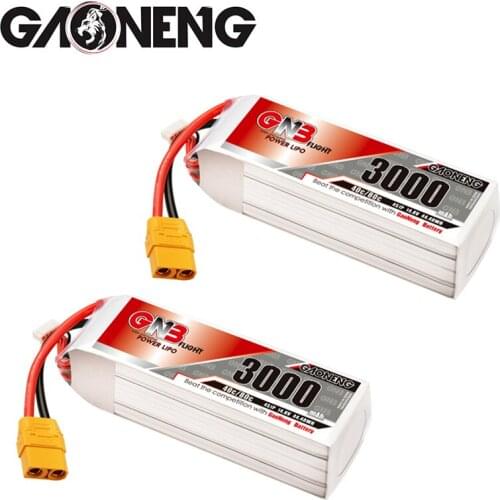 Original GNB 3000mAh 14.8V 4S 40C/80C Lipo Battery For RC Helicopter Quadcopter FPV Racing Drone Parts Any plug can be selected