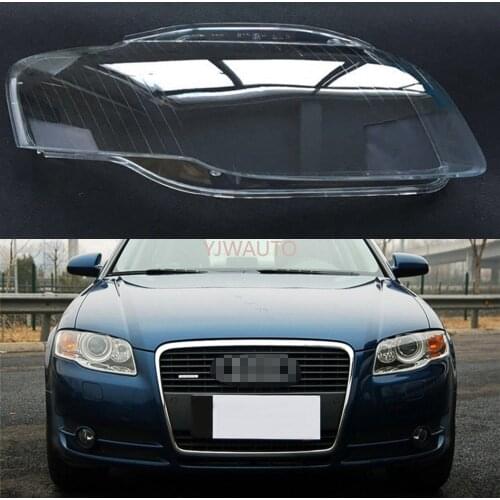 Car Headlight Lens For Audi A4 B7 2006 2007 2008 Headlamp Cover Front Auto Shell