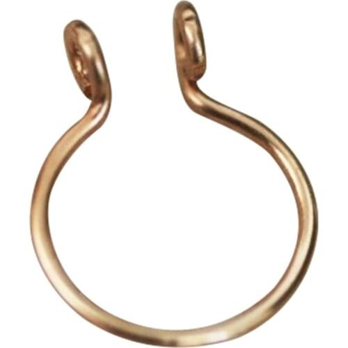 Fake Nose Ring Gold Nose Septum Ring 20 Gauge Fake Piercing Black Gold Silver