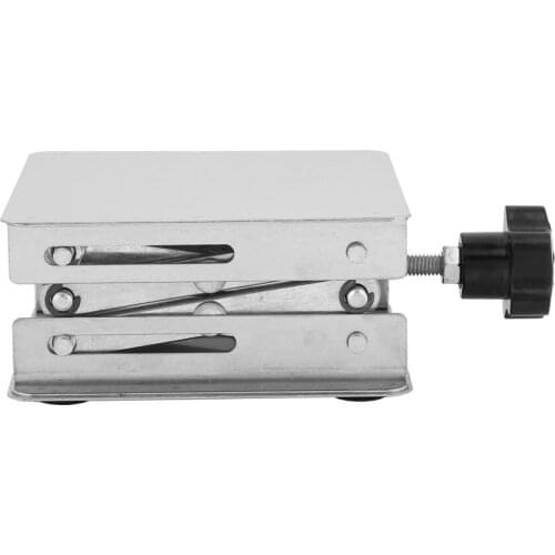 Stainless Steel Lifting Platform Laboratory Lifting Stand 100X100mm For Height Adjustment Of Instrument Or Objects