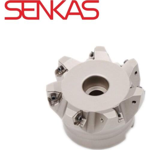 SENKAS 90 ° face milling Economical TKFM90WN06-780-27R 80mm Cutter 7 Flute Milling Tool high quality mill rush holder