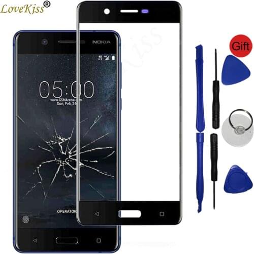 Front Panel For Nokia 2 3 5 6 7 Plus 8 X5 5.1 Plus Touch Screen Sensor LCD Display Digitizer Glass Cover Touchscreen Replacement