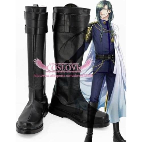 Touken Ranbu Online Nikkari Aoe Black Shoes Cosplay Boots CosplayLove For Halloween Christmas Party