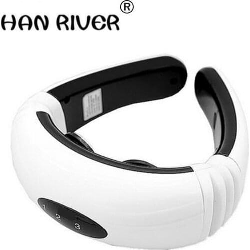 HANRIVER High quality Electric pulse Back and Neck massager Cervical Vertebra Treatment Instrument Acupuncture magnetic therapy