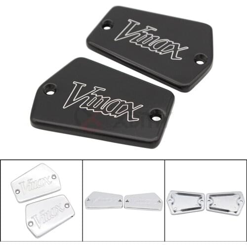 1 Pair Motorcycle Parts Black Chrome Billet Fluid Reservoir Cap For Yamaha V Max Vmax 1200 1985-2007
