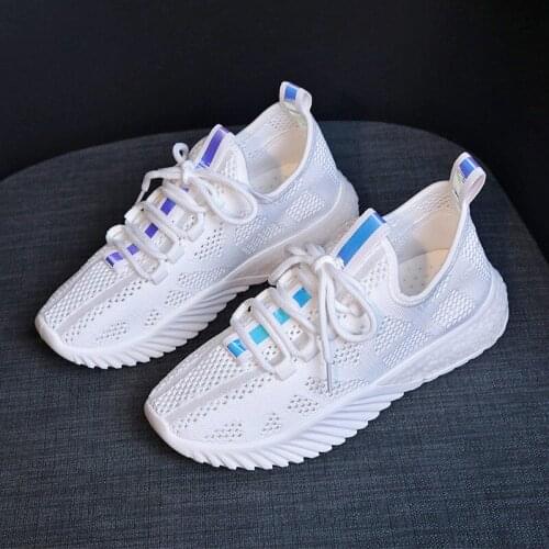 2019 Summer autum new Womens Breathable Sneakers Fashion Women Comfortable Platform Lace Up Vulcanize Shoes zapatos mujer K7-07