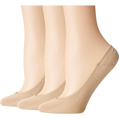 Women Solid Mesh Ankle Boat Socks Silicone Non-slip Invisible Socks Summer Female Cotton Comfortable Soft Feeling 2021 #T5P