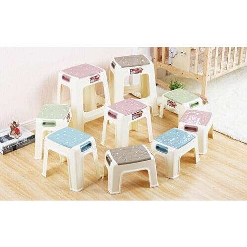 29*20*21CM Eco-friendly PP Square stool Portable Non-slip durable thicken footstools
