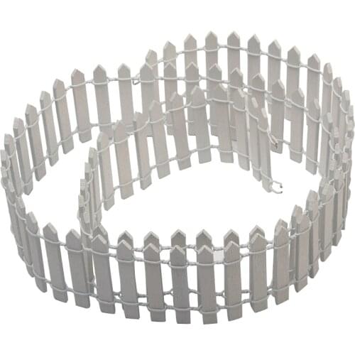 3cm 5cm Wooden Fencing Wood Barrier DIY Mini Handmade Crafts Landscape Fairy Garden Figurines Miniatures Accessories