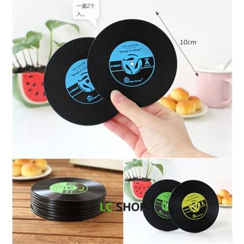 6pcs/set Novelty Tableware Placemat Coffee Tea Cup Pad Cup Mat Silica Gel Record Cup Holder Mat
