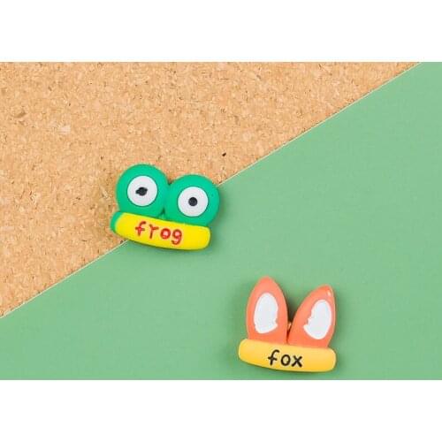 6pcs frog fox Board Pins Push Pins Thumb Thumbtack Drawing Photo Wall Studs Office School Supplies